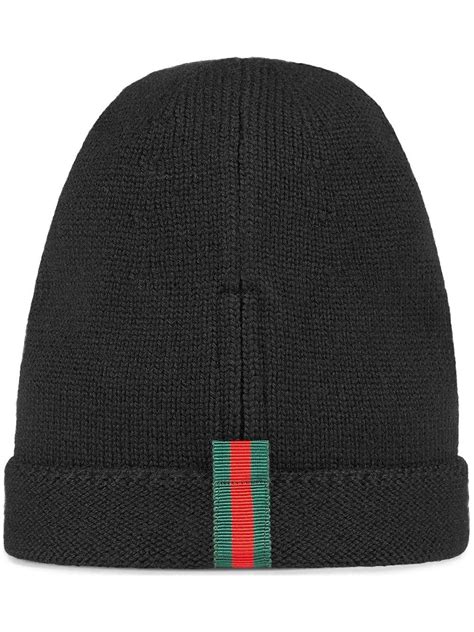 gucci black wool hat|all black gucci hat.